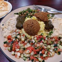 Delicious and well-priced Vegetarian Platter. at Odeh's Mediterranean Restaurant in Elko
