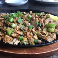 Sizzling Sisig at Nick's on Grand in South San Francisco