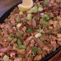 Sisig sizzler at Nick's on Grand in South San Francisco