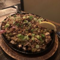 Sizzling Sisig  at Nick's on Grand in South San Francisco