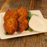 Crab cakes at Nick's on Grand in South San Francisco