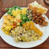 Amazing all vegan lunch buffet! at Bistro Papu ja Pata in Tampere
