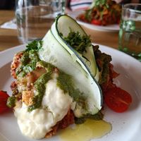 A lasagne dish at Bistro Papu ja Pata in Tampere