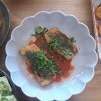 Fried tofu at Bistro Papu ja Pata in Tampere