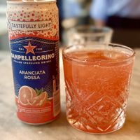San Pellegrino Blood Orange  at Pizza Express in Shrewsbury
