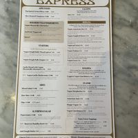 Menu  at Pizza Express in Shrewsbury