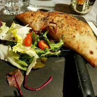 Vegan calzone at Pizza Express in Shrewsbury