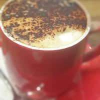 Soy cap at Cafe Maldon in Maldon