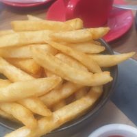 Yummy hot chips at Cafe Maldon in Maldon