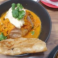 Chickpea baked potato at Cafe Maldon in Maldon