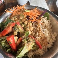 Thai peanut bowl with sauce   at Urban Beets Cafe & Juicery in Wauwatosa