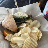 Pesto mushroom melt  at Urban Beets Cafe & Juicery in Wauwatosa