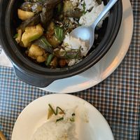 Caramalised eggplant   at Cafe on Thu Wheels in Hue