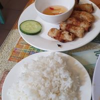 Spring rolls at Cafe on Thu Wheels in Hue