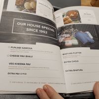 Menu Part. at Kailash Parbat in Kowloon