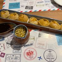 Pani puri at Kailash Parbat in Kowloon