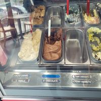 Vegan ice cream clearly marked at Caffe Cream in Wallasey