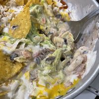 Wet nachos!  at Green Lovers in Santa Cruz