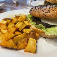Burgers  at Green Lovers in Santa Cruz