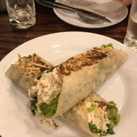 Vegan burrito with tofu instead of cheese at Green Lovers in Santa Cruz