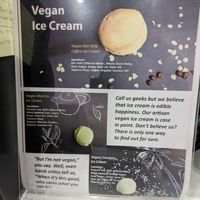 Vegan ice-cream base options at Cold Rolled Ice Cream Company in Los Angeles