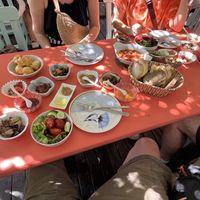 2 vegan breakfasts just arriving   at Dudu Mutfak in Kas