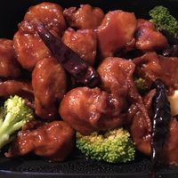 Soy chicken pieces in orange sauce at Happy Family - San Bernardino in San Bernardino
