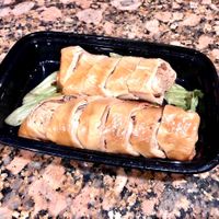 Tofu skin rolls with fillings. Sorry, don't remember the exact name for this entree. at Happy Family - San Bernardino in San Bernardino