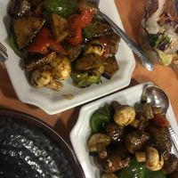 Veg fish and oyster black pepper sauce at Happy Family - San Bernardino in San Bernardino