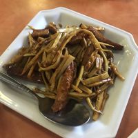 Shredded Pork and baby bamboo  at Happy Family - San Bernardino in San Bernardino