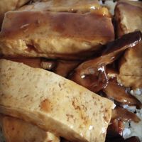 Soft tofu with mushrooms and brown sauce at Happy Family - San Bernardino in San Bernardino