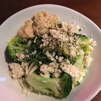 Salad with veggies, hummus, and house-made vegan cheese  at Bermondsey Cafe in Nagoya