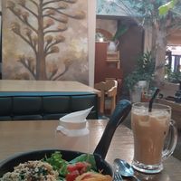 mushroom spinach pilaf at Newyork B&C in Seoul