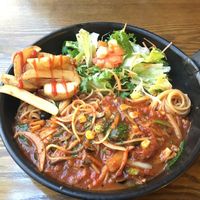 Vegan Tomato Vegetable Pasta. Highly recommend! at Newyork B&C in Seoul