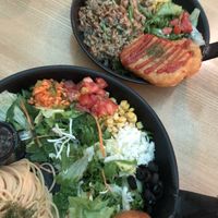 Cold pasta and garlic pilaff at Newyork B&C in Seoul