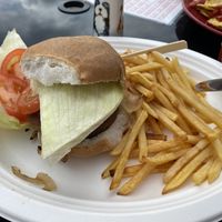 Vegan burger  at K9 Plus 1 Cafe in Barry