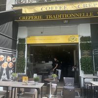 Shop front  at Coffee Crepes in Paris
