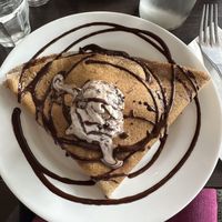 Chocolate and banana   at Coffee Crepes in Paris
