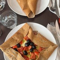 Galette (top) vincennes and (bottom) Auteuil at Coffee Crepes in Paris