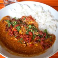 Chili sin carne (vegan) at YOU - Bio Food & Drink in Nantes