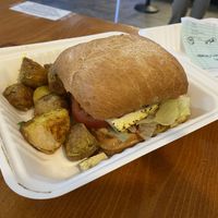 Breakfast sandwich   at Fern Cafe and Bakery in Victoria