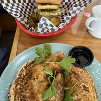Went back the next day for pancakes and brekkie sando - delicious!  at Fern Cafe and Bakery in Victoria