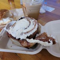 Cinnamon bun at Fern Cafe and Bakery in Victoria