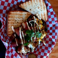 Breakfast scramble at Fern Cafe and Bakery in Victoria