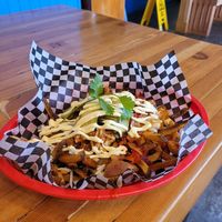 BBQ jackfruit poutine at Fern Cafe and Bakery in Victoria