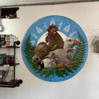 mural  at Fern Cafe and Bakery in Victoria