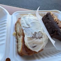 Cinnamon roll at Fern Cafe and Bakery in Victoria