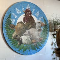 Cute sign  at Fern Cafe and Bakery in Victoria