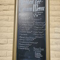Chalkboard menu. at Silvestre's Rolled Ice Cream in West Valley City