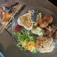 Lunch set with honeybush tea (I can recommend the tea!)   at Ramuna in Nara